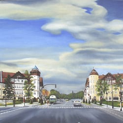 Mexikoplatz 2, Öl a. Lw., 60×80 cm, 2005