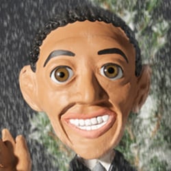 Obama im Schnee