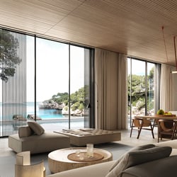 Innenvisualisierung Meeblick Villa Mallorca