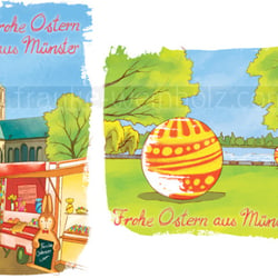 Postkartenmotive. Bleistift, Photoshop