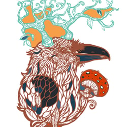 Magical raven