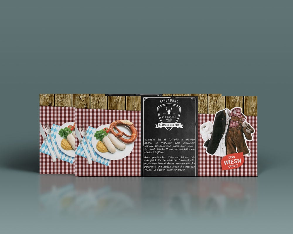 Flyer für Trachtenmode