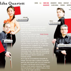 Hába Quartett / Webpräsenz des Hába-Quartetts