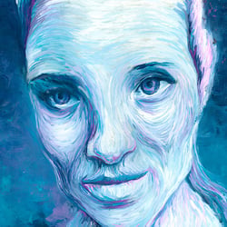 Woman in Blue