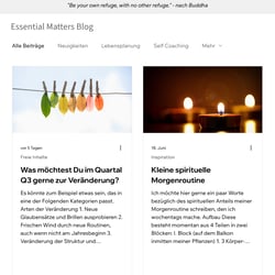 Essential Matters Blog / Tablet