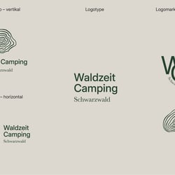 Waldzeit Camping Logo Suite