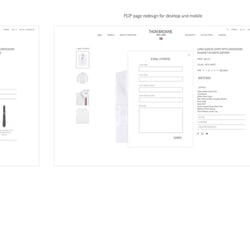Thom Browne PDP redesign