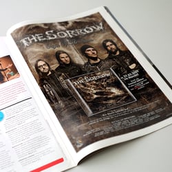 Anzeigengestaltung „The Sorrow“ (Drakkar Rec.)