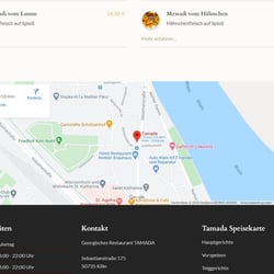 Footer der Startseite mit Google Maps