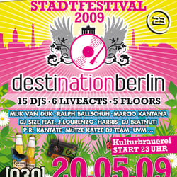 Plakat Desti-Nation-Berlin Party