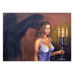 Malerei zu einem Fantasy-Roman