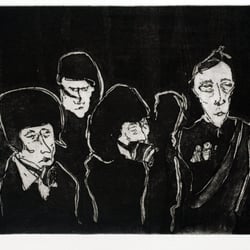 Gruppierung (Radierung und Aquatinta, 30×20cm, 2011)