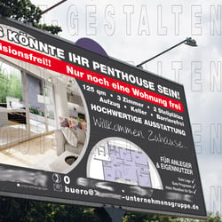 Baustellenschild, Bauschild, Bautafel erstellen | Layout gestalten