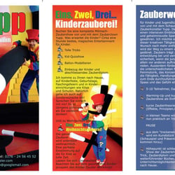 YUPP Zauberkünstler Prospekt Kinderzauberei