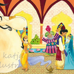 Kinderbuchillustration Aladin für Kinderleicht Wissen Verlag