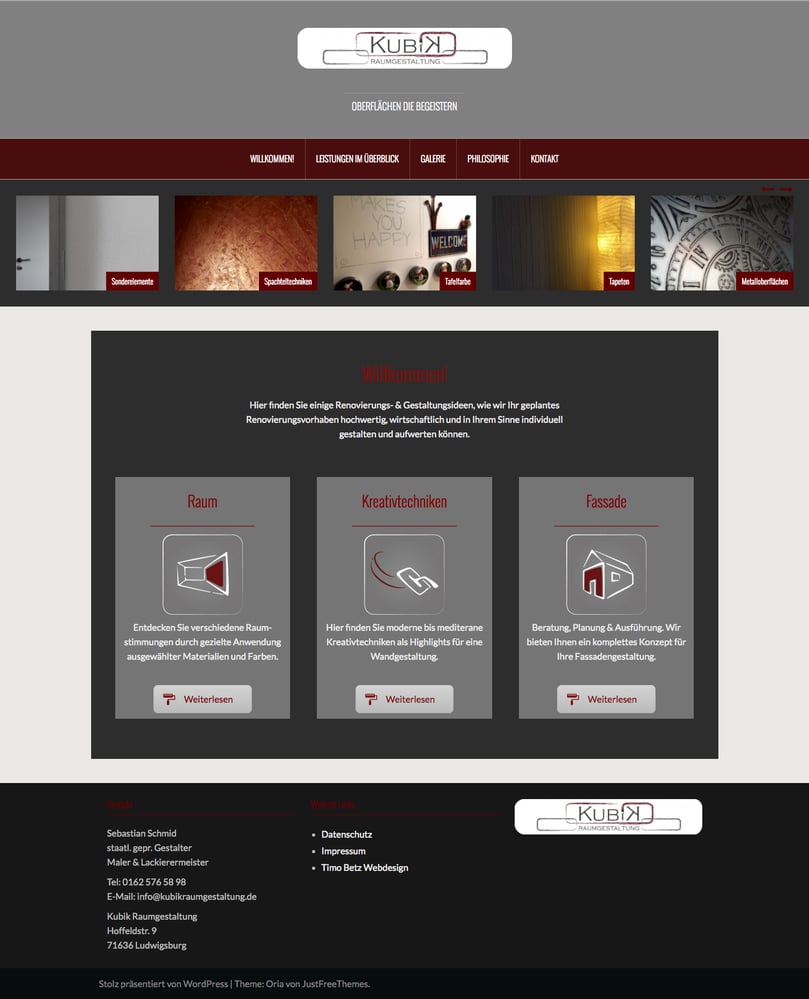 Screenshot Website