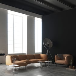 Möbelrendering von Ledersofa