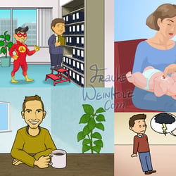 Screenshots aus verschiedenen Erklärfilmen / Animationen