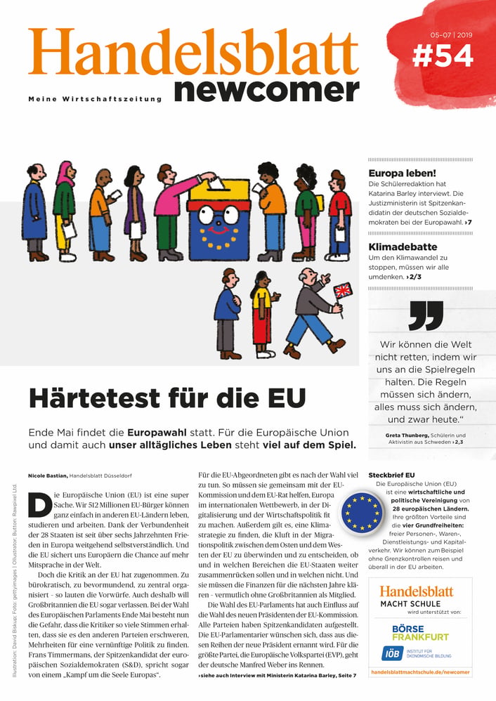 Editorial Design Handelsblatt Newcomer