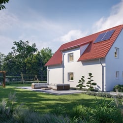 Familienhaus, Blick aus dem Hof