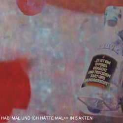 Postkarte für das Theaterstück „Give me my Fucking Catharsis right now“