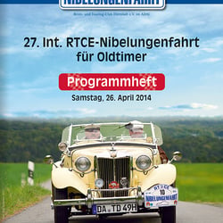 Programmheft für eine Oldtimer-Rallye