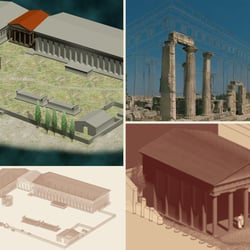 3D-Visualisierung der Agora von Kyrene (Lybien), personal work