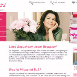 Website Vitasprint – www.vitasprint.de