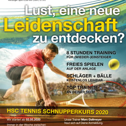 Plakat HSC Tennis Schnupperkurs