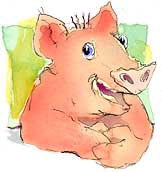 kleine Illustration (Technik: Bleistift, Aquarell)