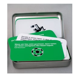 Fußballkarten mit Zitaten