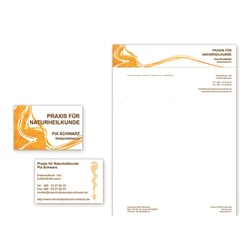 Praxisausstattung, Visitenkarte & Briefpapier
