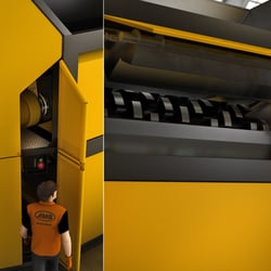Zerkleinerungsanlage für die Firma AMB Oschersleben