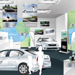 Showroomillustration zum Skoda Oktavia A7
