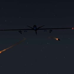 Screenshot von „Wer möchte eigentlich Krieg“: Die Drohne