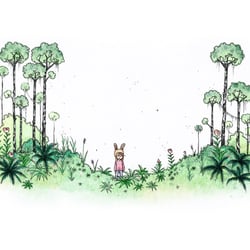 Die Suche nach dem blauen Schloss; Freie Illustration; Teil 2