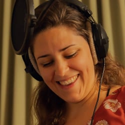Fotoreportage Veronika Morscher im Tonstudio