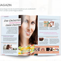 Fiktive Frauenzeitschrift für eine Graphic Novel