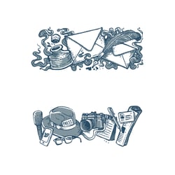 Illustrationen für die Website des Events