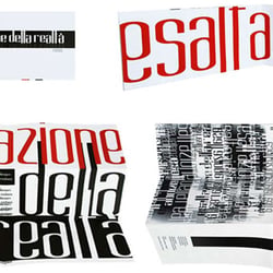 Esaltazione della realta’. Designed using typography