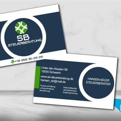 Visitenkartendesign Steuerberater