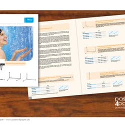 4-seitige Broschüre mit integrierter Preisliste für einen Hersteller von REHA-Produkten