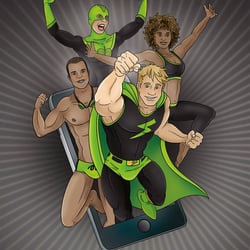 STIGMAfighter Kampagne / abbvie Characterdesign, Comic, Anzeigen, Plakate, Flyer