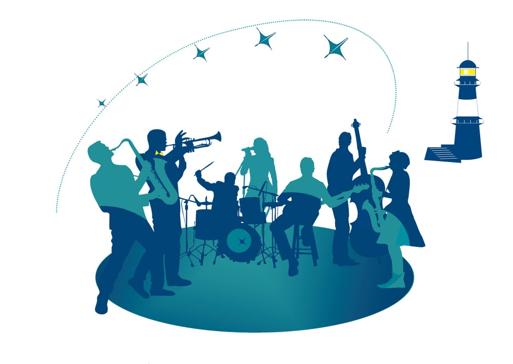 01_GRAFIKEN_Das Team, dynamisch und virtuos wie eine Jazzband