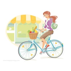 Illustration zum Thema „Bewegung im Alltag“