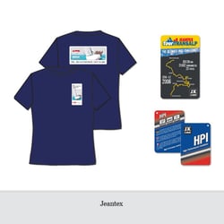 T-Shirt, Aufkleber und Textillabel