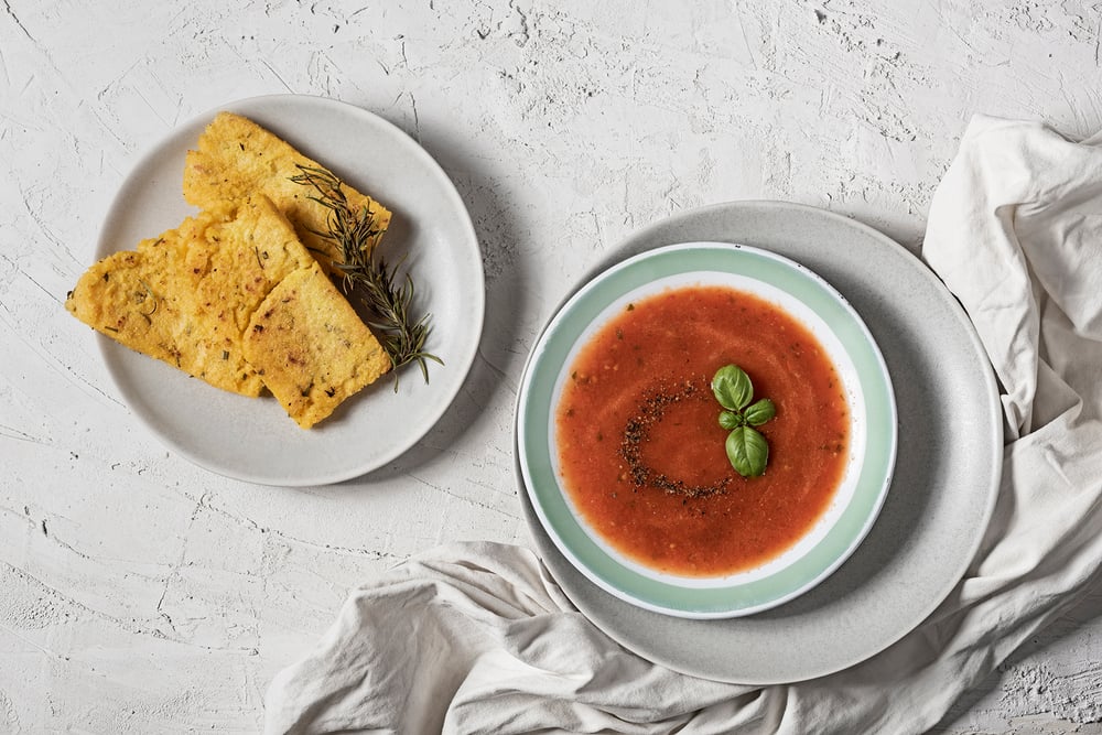 Tomatoes Soup with Polenta