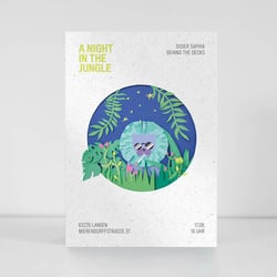 Papierillustration, Flyerdesign
