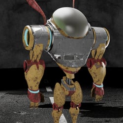 E-Bot modeling und texturing Maya