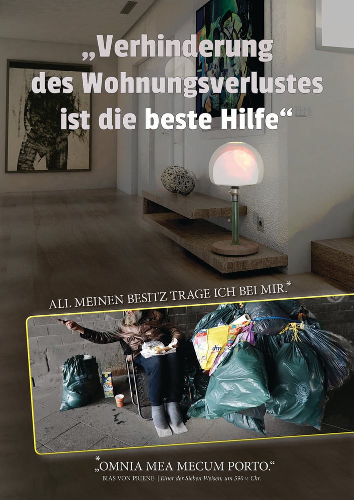 Entwurf Plakat A1 „Wohnen“ _ deutsche Fassung